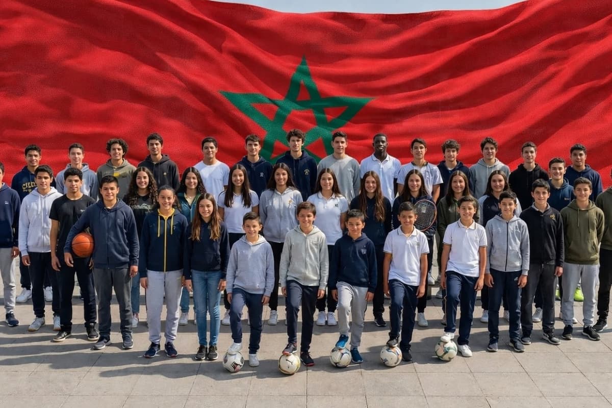 Parents with kids in Morocco